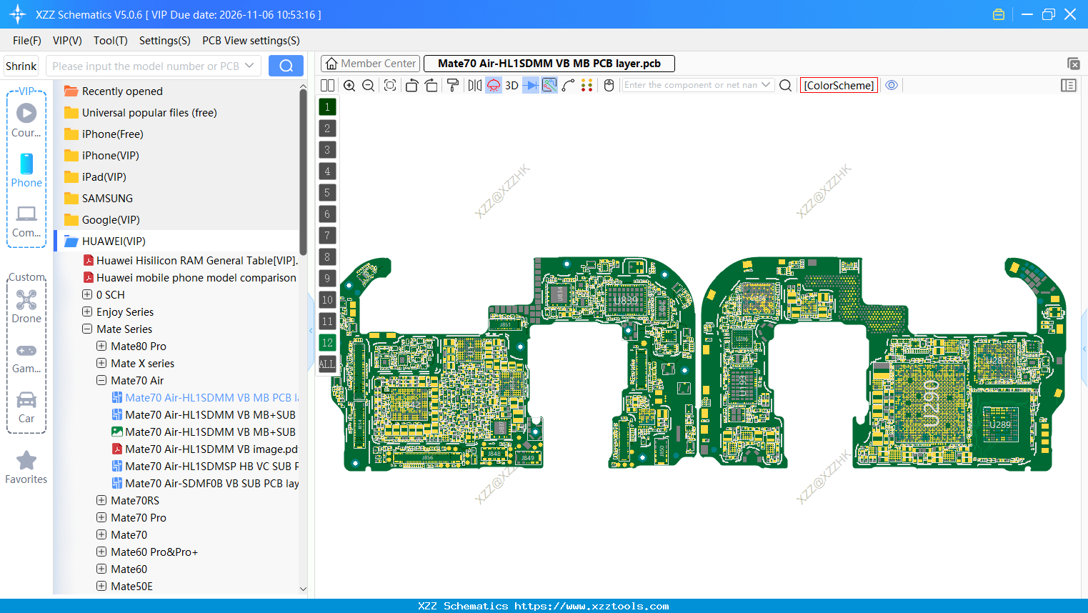 Mate70 Air-HL1SDMM VB MB PCB Layer